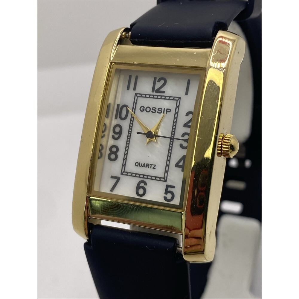 Gossip Womens Mop Dial Gold Watch Works New Battery